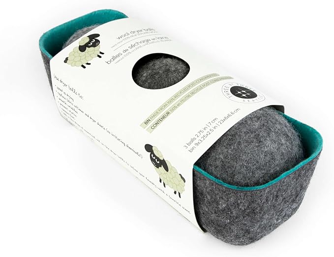 Three by Three Seattle Felt·Like·it!™ XL Wool Dryer Balls + Storage Bin: Reduce - Image 7