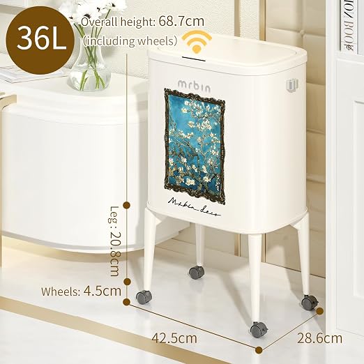 MRBIN Metal Kitchen Trash Can - Image 6