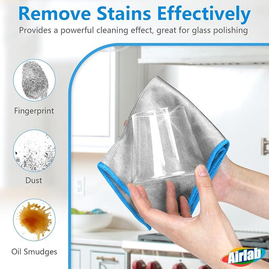 Glass Polishing Cloth Streak Free Miracle Microfiber Cleaning Cloth Lint Free - Image 2
