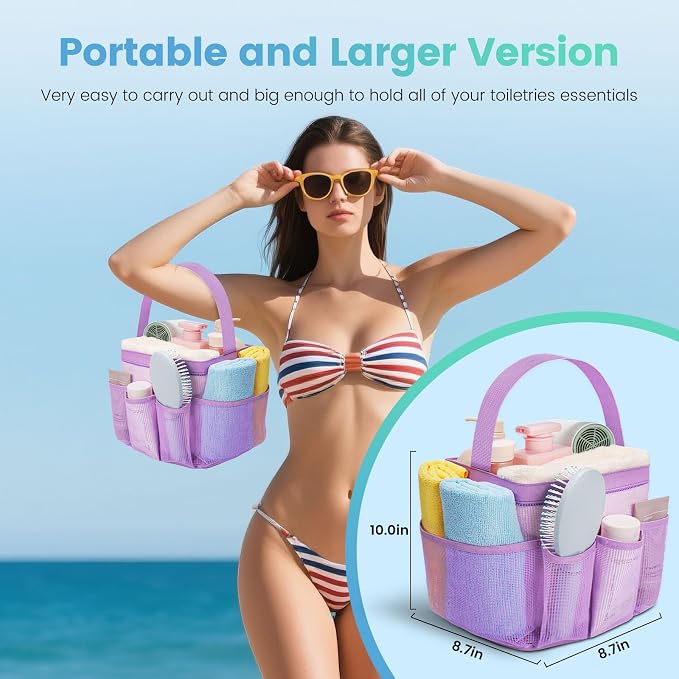 Mesh Shower Caddy for College Dorm Room Essentials for Girls - Image 5
