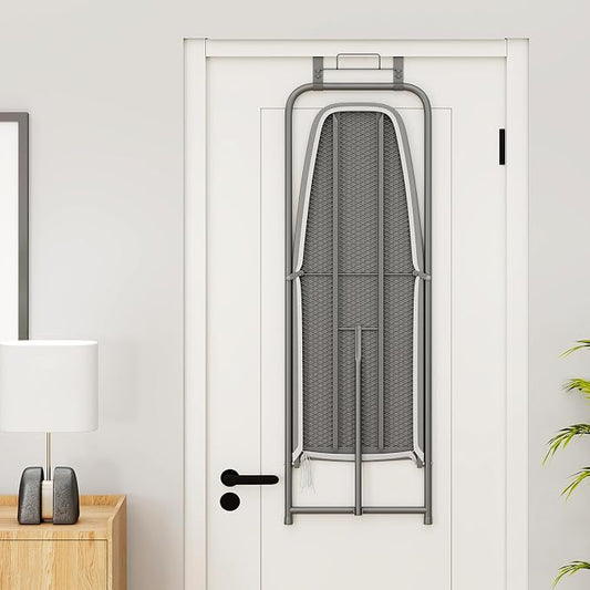 COSTWAY Over The Door Ironing Board, Space-Saving Metal Hanging Ironing Board - Image 2