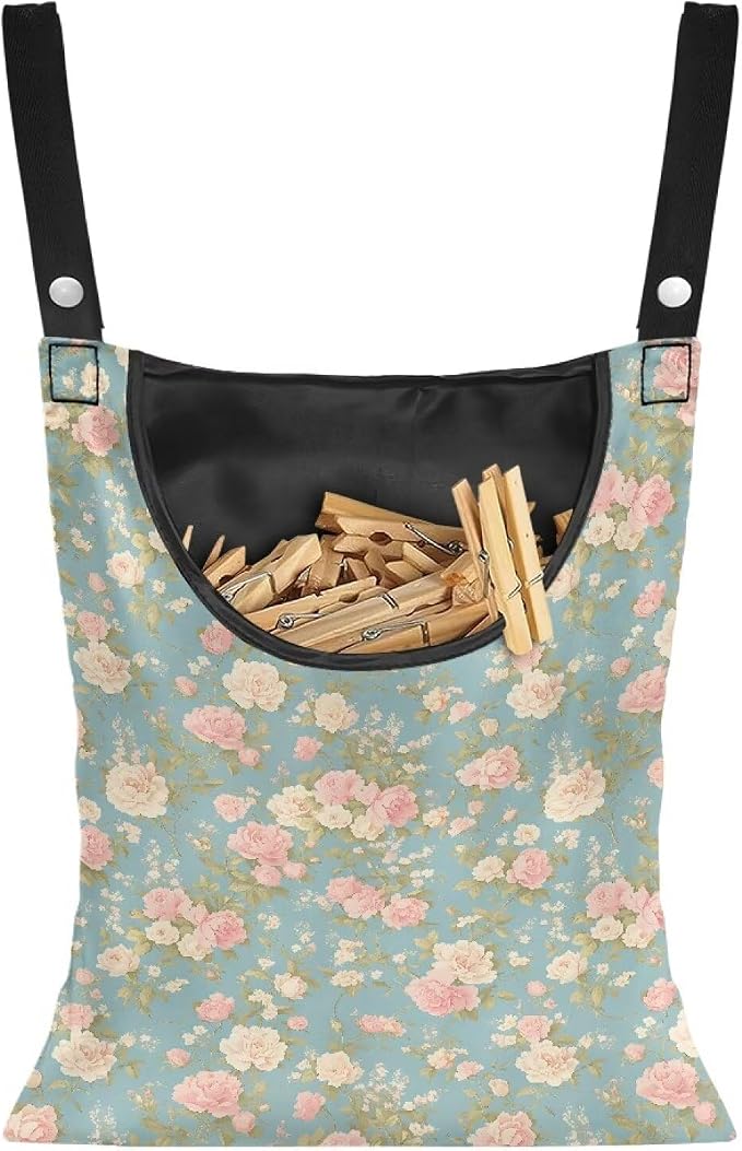 Clothes Pin Hanging Bag with Big Opening Storage Clothes Pins & Mini by Unknown