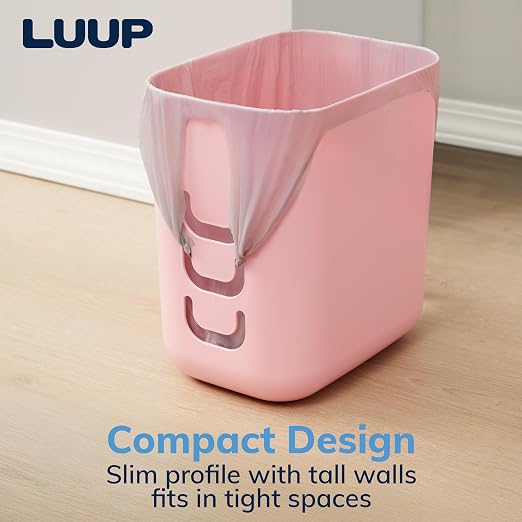 STORi Luup Bathroom Wastebasket, Secure Grocery Bags, Plastic Garbage Container - Image 9