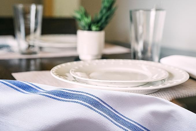 Dish Towels Set Size 15x25 Inch, 100% Cotton Soft & Absorbent Linen Kitchen - Image 4