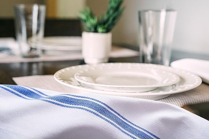 Dish Towels Set Size 15x25 Inch, 100% Cotton Soft & Absorbent Linen Kitchen - Image 4