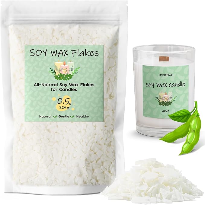 UNOTENA Soy Wax Flakes for Candle Making, Natural Candle Wax, Farm-Sourced by UNOTENACANDLEWAX