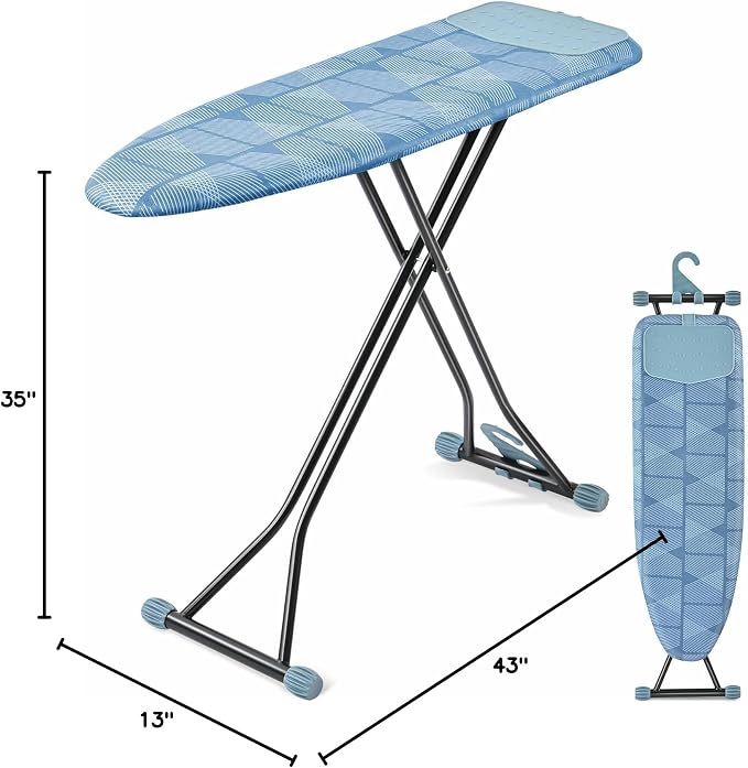 APEXCHASER Ironing Board with Iron Rest, Compact and Space Saver Iron Board - Image 6