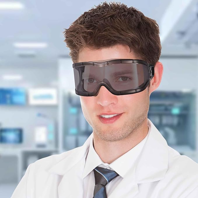 Chemistry Lab Safety Goggles, that Fit Over Glasses, Scientific, Construction - Image 7