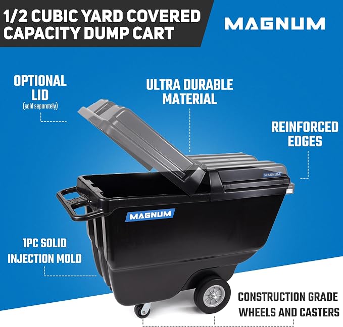 Tilt Truck, 1/2 Cu. Yd. Capacity Dump Cart - Image 2