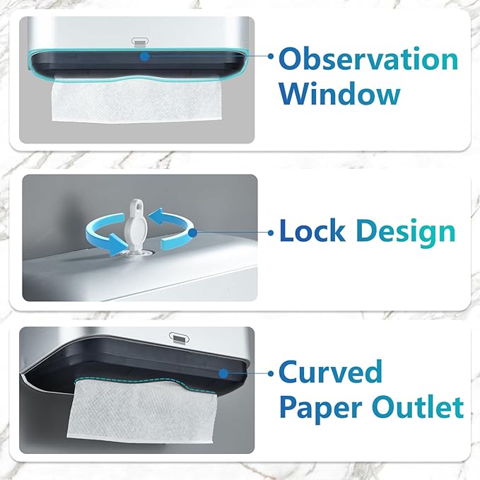 Trifold Hand Towel Dispenser for Bathroom - Image 2