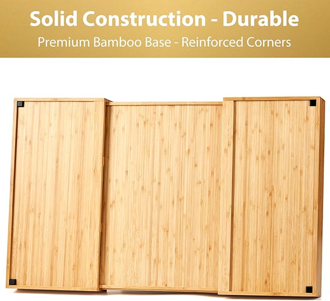 Umilife Extra Large Expandable Kitchen Siverware Utensils Drawer Organizer - Image 4