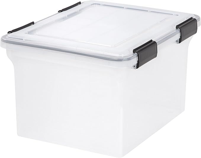 IRIS USA 32 Quart WEATHERPRO Plastic Storage Box - Image 4