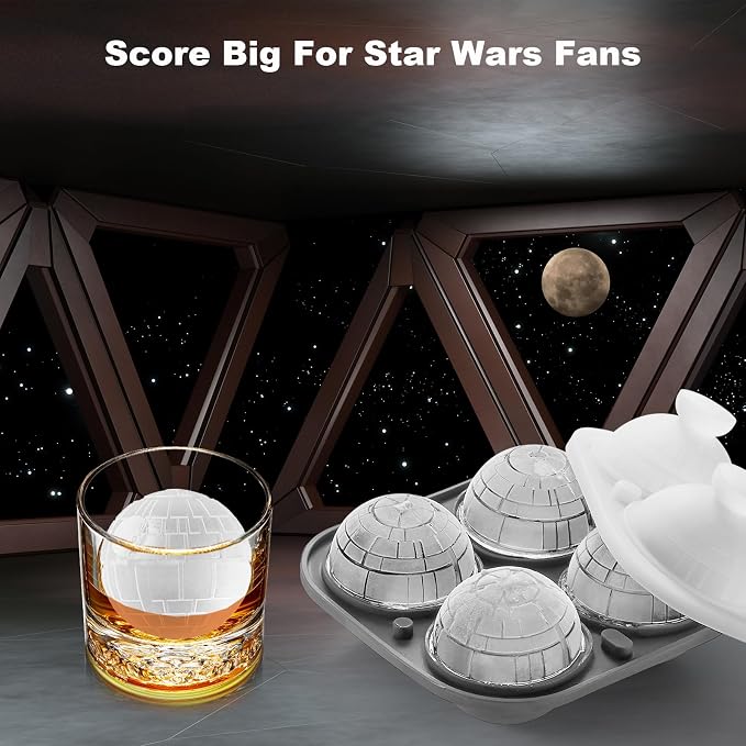 Nax Caki 3D Sphere Ice Cube Molds, Large Silicone Fun Shapes Gifts - Image 5