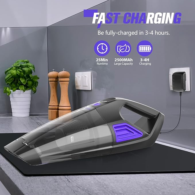 Handheld Vacuum Cordless Cleaner, Powerful Portable and Dust Buster Hand Vcauum - Image 4