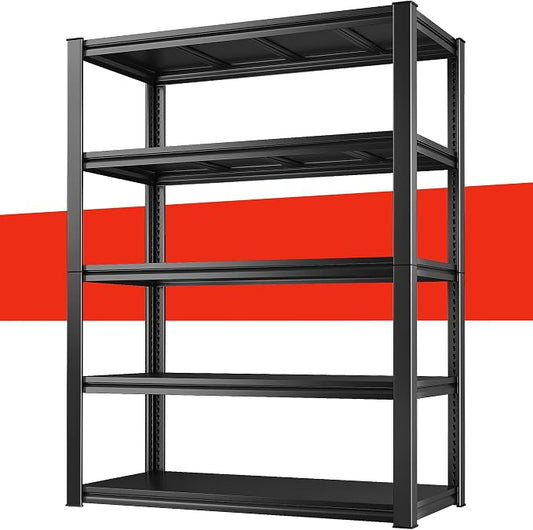 Raybee Garage Shelving 2000LBS Storage Shelves Adjustable Metal Shelves 5 Tier by Raybee