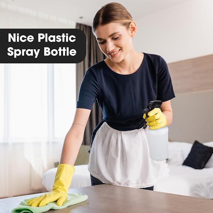 Eccliy 12 Pcs 16 Oz Plastic Spray Bottle, Adjustable Empty Reusable Sprayer - Image 6