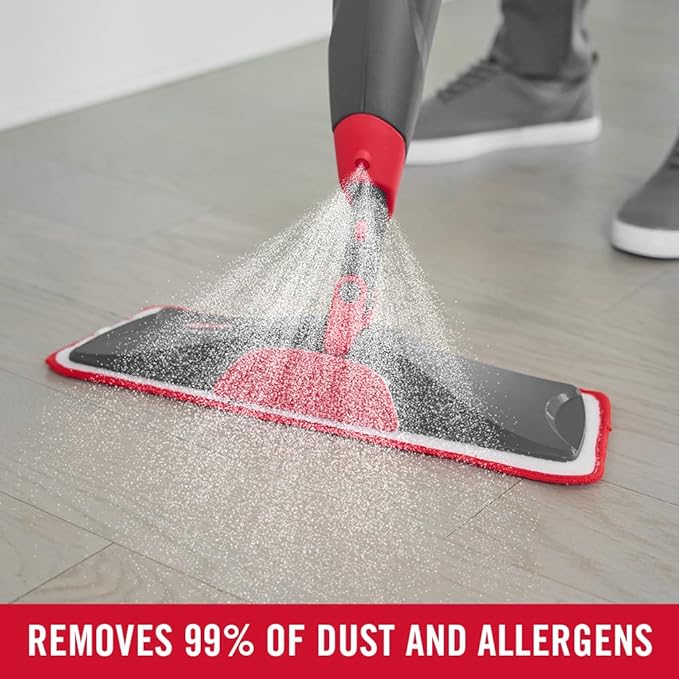 Rubbermaid Reveal Spray Mop Floor Cleaning Kit, 3 Reusable Microfiber Wet Pads - Image 7