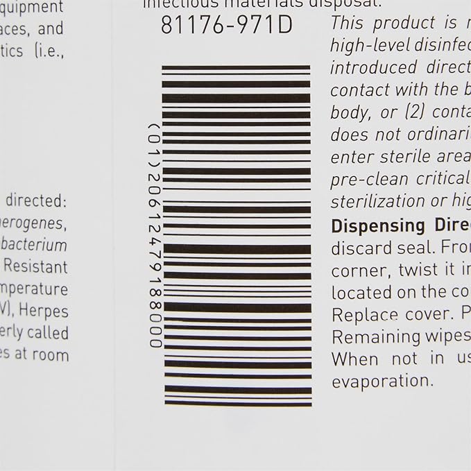 McKesson Germicidal Wipes Disinfecting Wipes, Alcohol Cleaning Disinfectant - Image 8