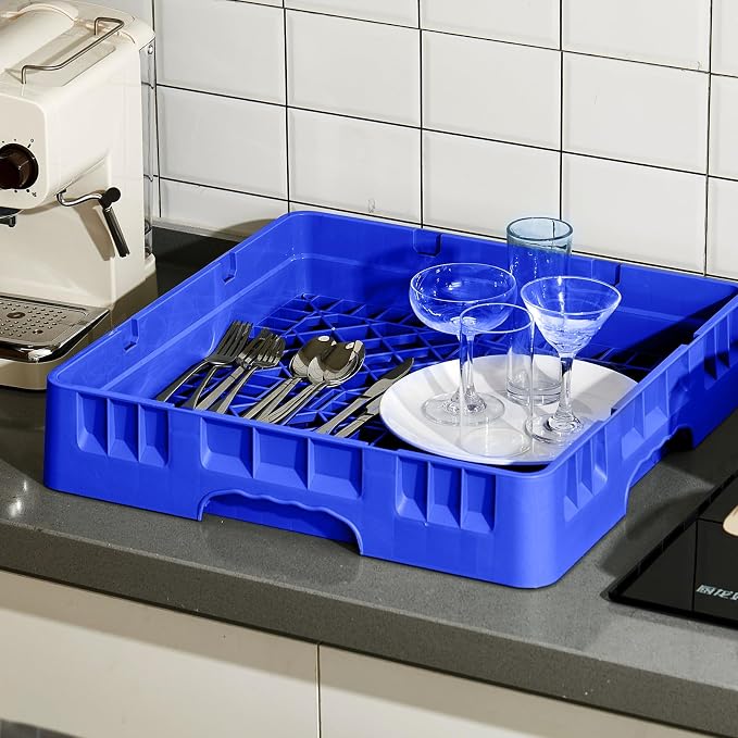 Commercial Dishwasher Tray Rack Polypropylene Full Size Flatware Rack - Image 7