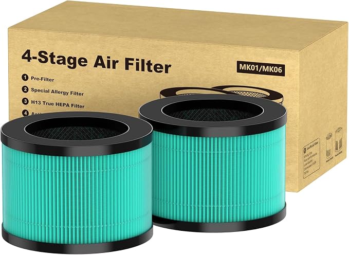 2 Pack MK01 MK06 TZ-K1 Air Filter Replacement Compatible by CFKREYA