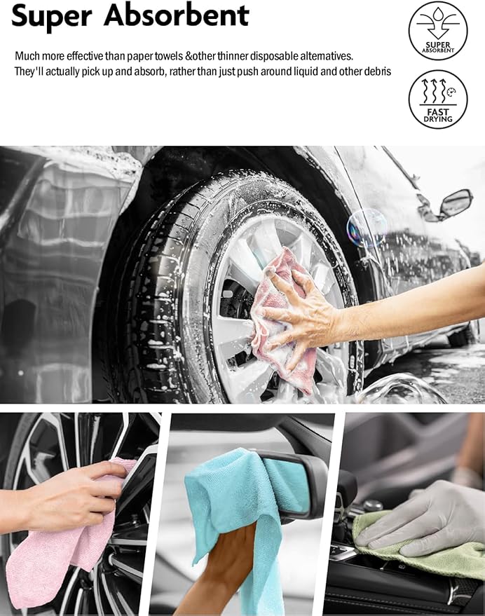 Fantasticlean Microfiber Cleaning Cloth Roll -40 Pack, Tear Away Microfiber - Image 6