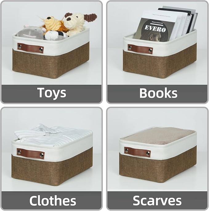 HNZIGE Small Fabric Storage Bins - Image 4