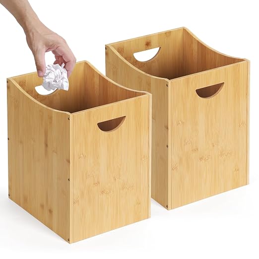 MOOACE Small Wastebaskets 2 Pack, 5 Gallon Trash Can - Image 8