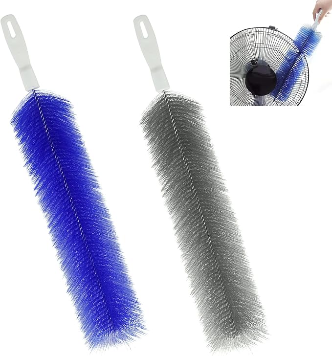 2 Pcs Cobweb Duster, Bendable Fan Cleaner Brushes Set Reusable, Plastic by Unknown