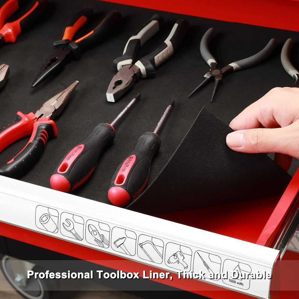 CASOMAN Professional Tool Box Liner and Drawer Liner - 24 inch (Wide) x 24 fe...