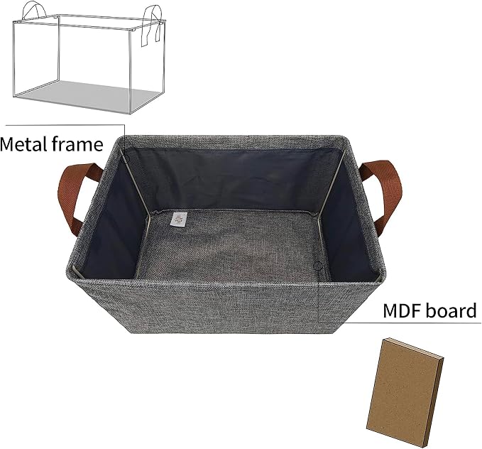 GRANNY SAYS Closet Storage Baskets, Collapsible Fabric Storage Bins - Image 7