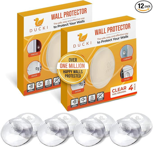 Ducki Door Stop Wall Protector | Self Adhesive Door Knob Wall Protectors from by Ducki
