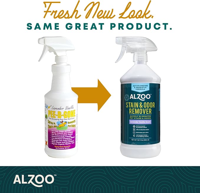 ALZOO Stain & Odor Remover, Quickly Lifts & Dissolves Pet Stains & Helps - Image 4
