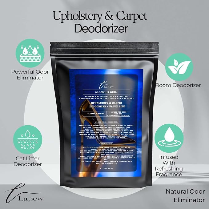 Glamour Girl Carpet Freshener Powder Value Size 36 oz | Powerful Odor Eliminator - Image 3