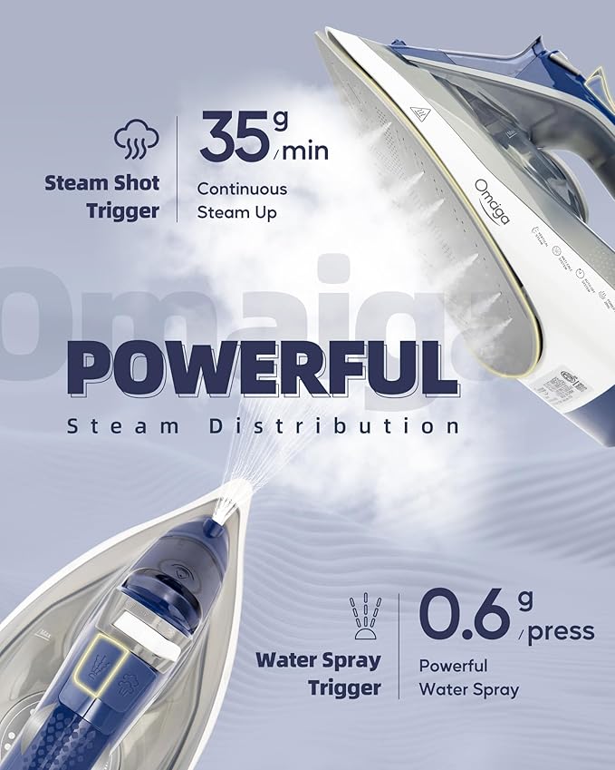 Steam Iron for clothes - 1750W Clothes Iron - Image 3