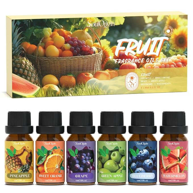 Fruit Essential Oils Set, Fragrance Oil Set by SoulOrigin