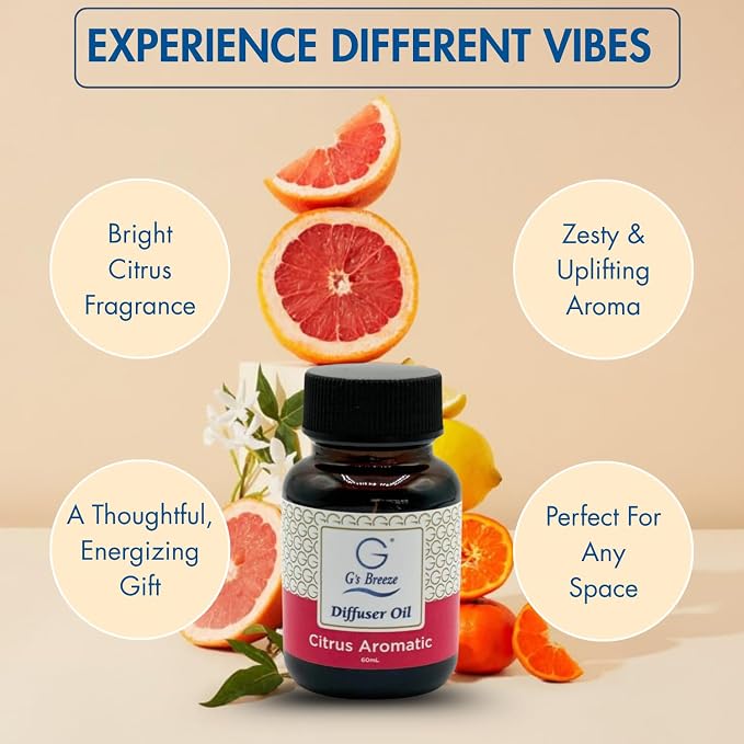G's Breeze Citrus Aromatic Diffuser Oil Refill - Image 7