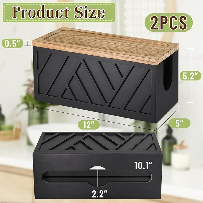 Set of 2 Paper Towel Dispenser Wall Mount, Paper Towel Holder Wall Mounted - Image 7