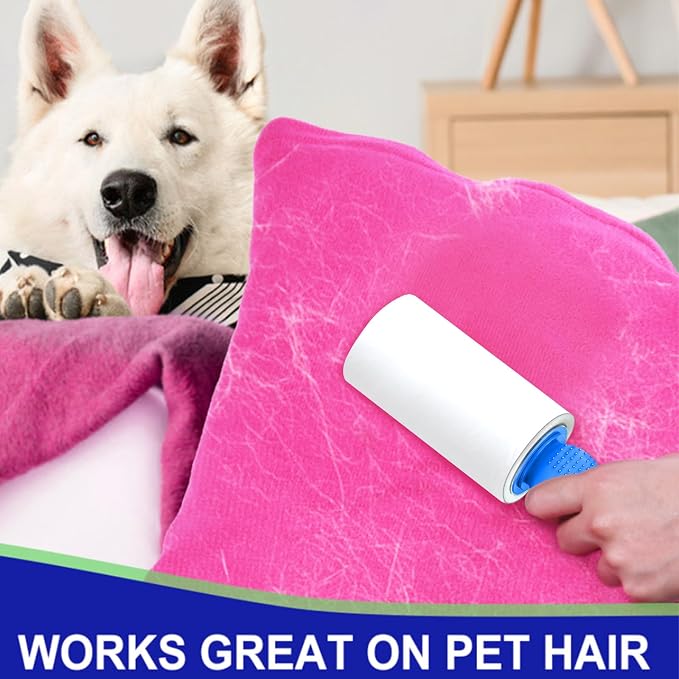 Sticky Lint Roller for Pet Hair: Lint Remover for Dog Cat Hair Mega Value Set - Image 2