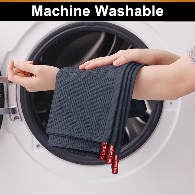 Homaxy 100% Cotton Kitchen Towels and Dishcloths Set - Image 5