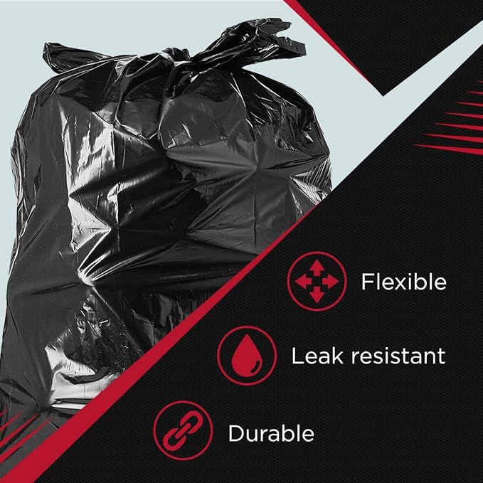 Tasker 65 Gallon Trash Bags Heavy Duty | 50 Count - Image 8