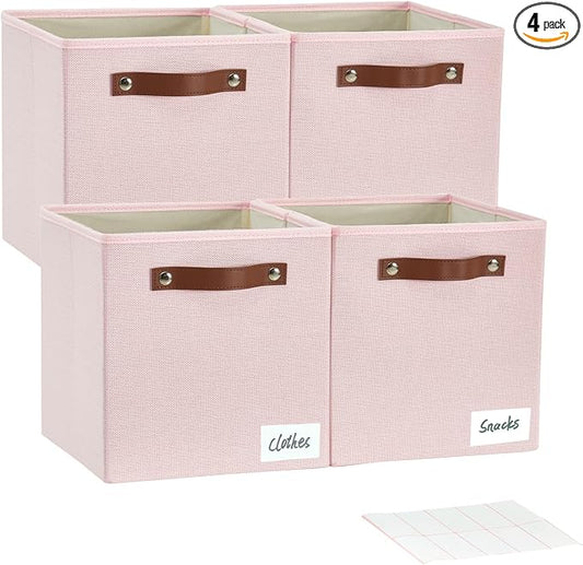 Collapsible Fabric Storage Cube Bins by Bagnizer