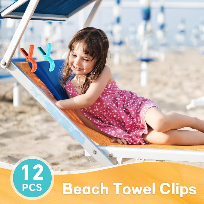 Senbowe 12 Pcs Beach Towel Clips - Image 7