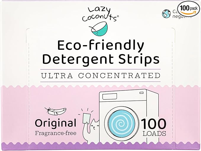LAZY COCONUTS Eco Friendly, Plant Powered Laundry Detergent Strips by LazyCoconuts