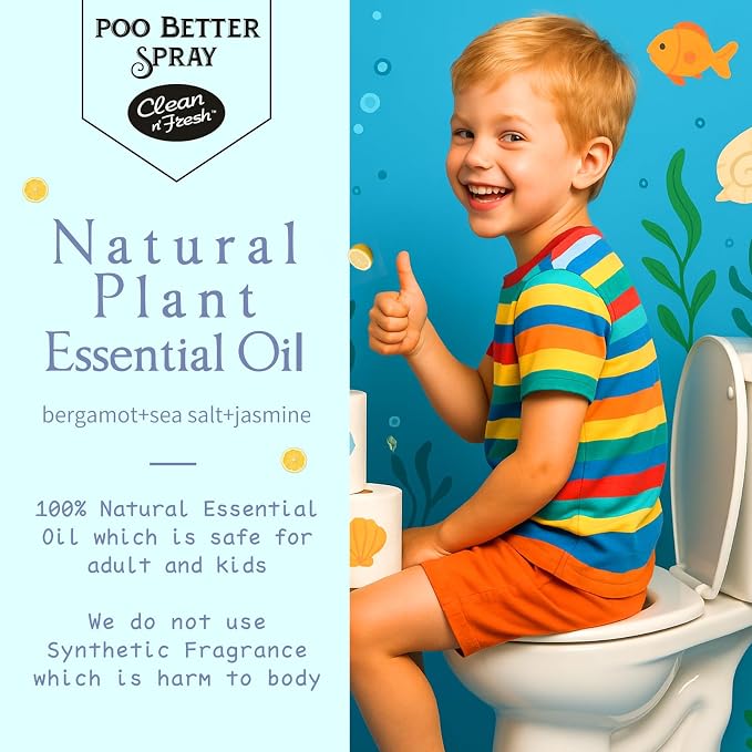 Clean-n-Fresh Toilet Spray, Ocean Mist, Air Freshener Bathroom Spray, Toilet - Image 3