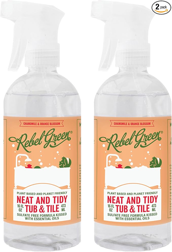 Rebel Green Neat and Tidy Tub & Tile Bathroom Cleaner Spray by RebelGreen
