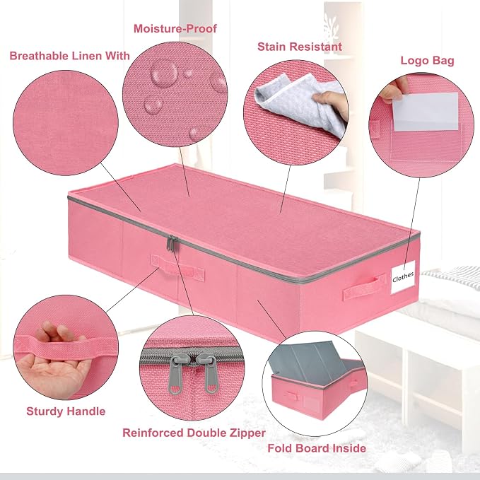 punemi Under Bed Storage Containers, Closet Organizers And Storage Bins - Image 3