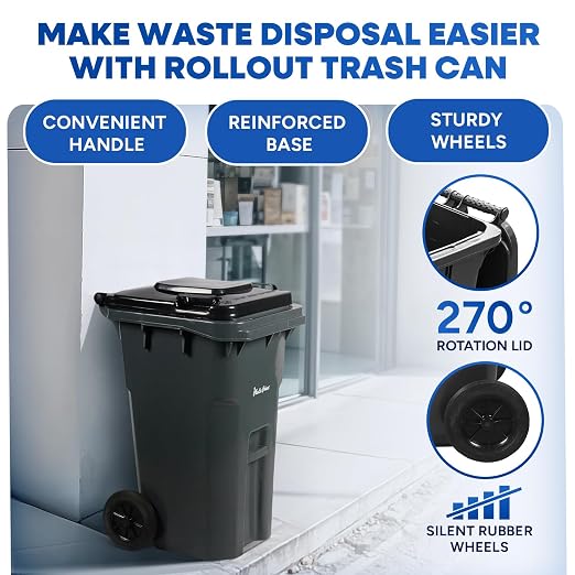 27 Gallon Outdoor Trash Can - Image 6
