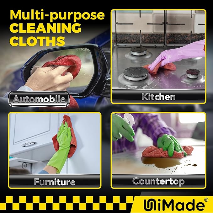 Shop Towels, 100 Pack Commercial Grade Work Rags Microfiber Towels - Image 7