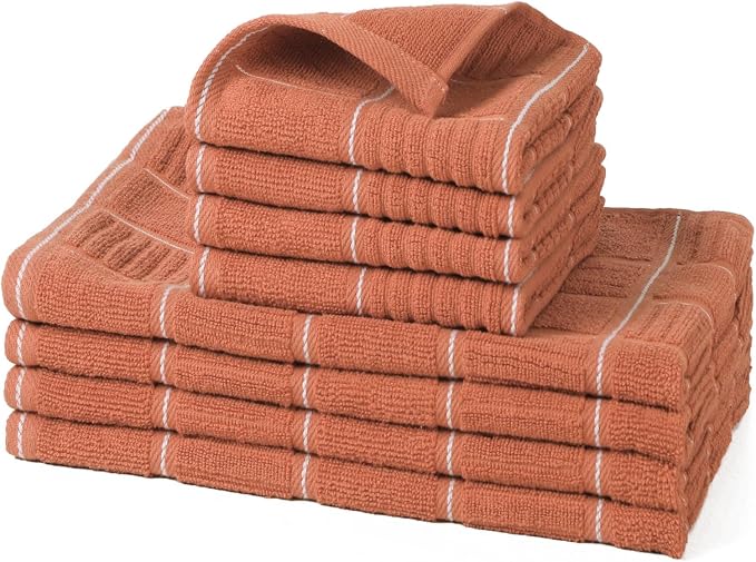 Glynniss Kitchen Towels and Dishcloths Set, Four Kitchen Dish Towels 16x26 by Glynniss
