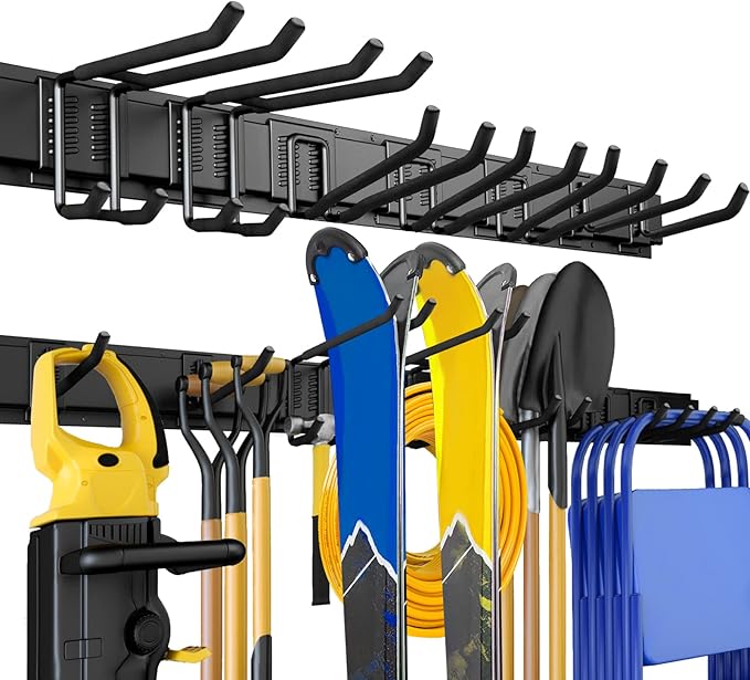 48 Inches Garage Storage, Garage Organization, Wall Mount Garden Tool Organizer by UUP